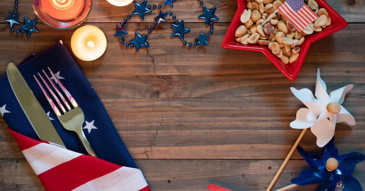 4th of July table setting